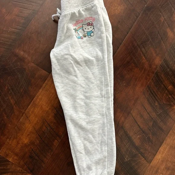 Hello Kitty Light Gray Kids Sweatpants - Picture 2 of 4